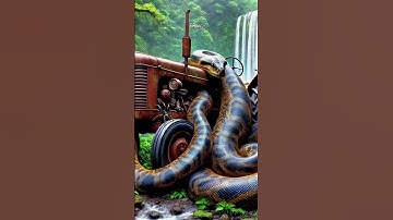 Travel Explore | Abandoned Tractor On A Jungle #shorts #shortvideo #memes #wildlife #owl #aiart