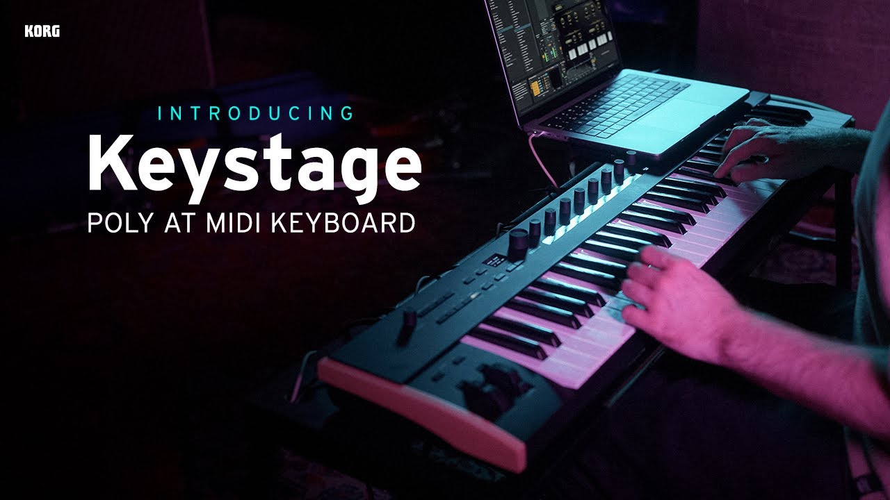 Korg Keystage MIDI 2.0 Controller with Polyphonic Aftertouch (49 Keys)