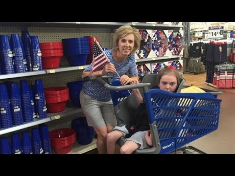 Frustrated Mom Invents Special Shopping Cart For Daughter With Special Needs