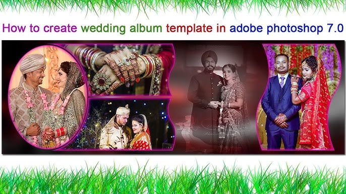 image collage wedding album design in adobe photoshop 7 0 image collage in  photoshop 