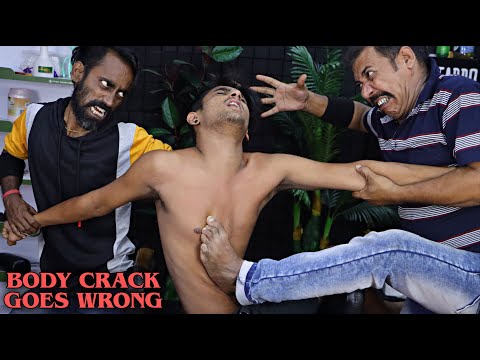 Body Crack Goes Wrong | Double Barber Massage | Satisfying 3d ASMR Sounds | Neck, Spine Cracking