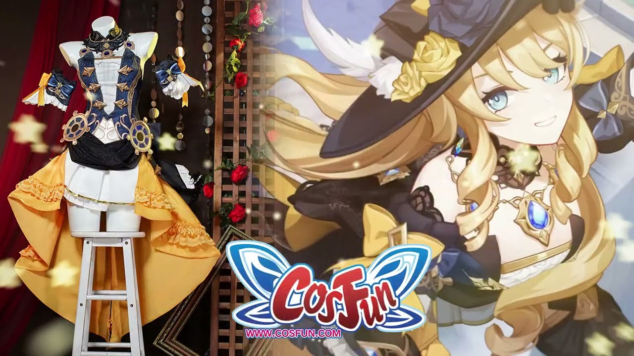COSFUN A ★  Genshin Impact Navia Cosplay Costume