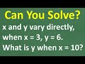 Understanding Direct and Inverse Variation