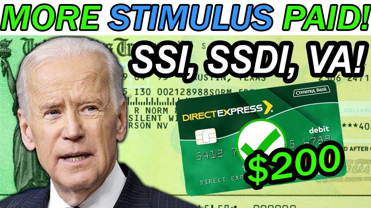 JUST IN BIG PAYMENTS For Seniors, SSI SSDI, 2000 Stimulus Check