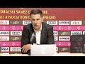 Konferencija Mladena Krstajića Nakon Meča Crna Gora - Srbija | SPORT KLUB Fudbal