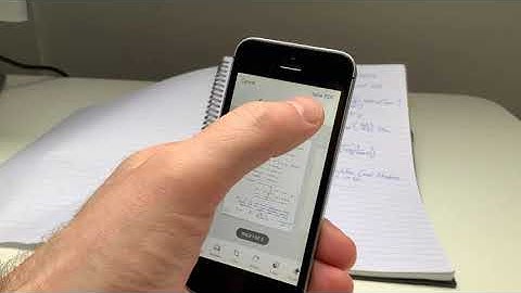 Using Adobe Scan app to save handwritten answers as a PDF