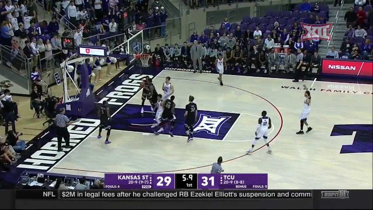 Kansas State vs TCU Men's Basketball Highlights - YouTube