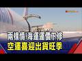 海空兩樣情!空運迎出貨旺季"價量滿載"有望熱到第4季 海運面臨運價下修｜非凡財經新聞｜20260722