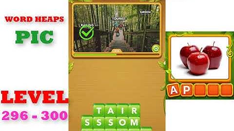 Word Heaps: Pic Puzzle Level 296 - 300 | All Answers | Walkthrough
