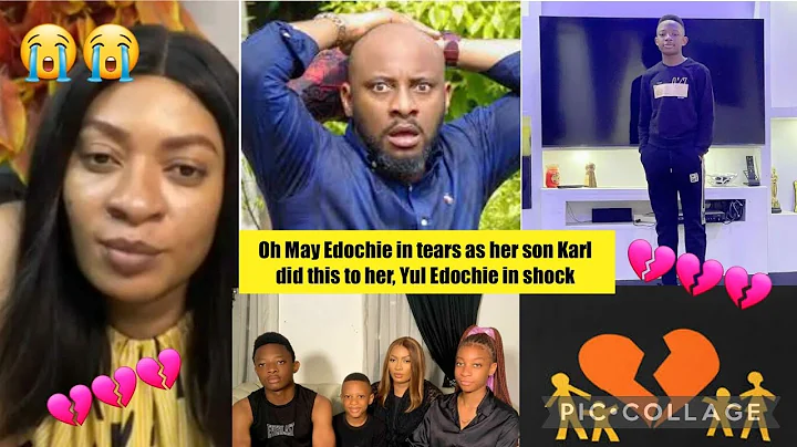 Oh May Edochie in tears as her son Karl did this to her, Yul Edochie in shock