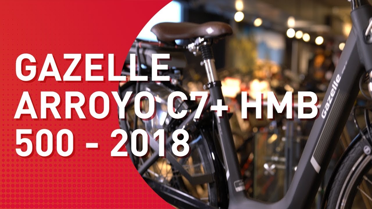 Gazelle Arroyo C7+ HMB 500 - 2018 - City E-Bike - YouTube