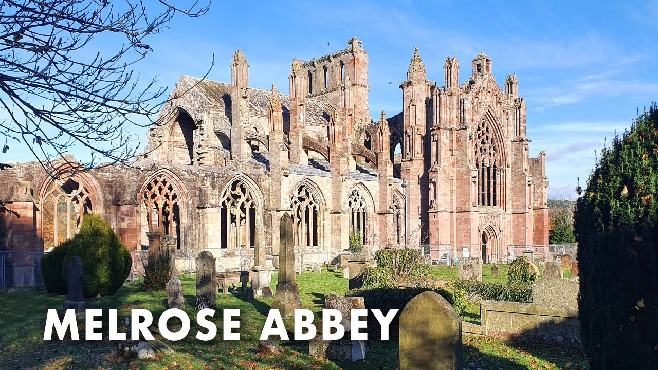 MELROSE ABBEY - Burial place of ROBERT THE BRUCE'S heart | Scottish Borders | Scotland | 4K