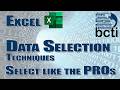 Microsoft Excel - Data Table Selection Tools (Select Data Like the PROs)