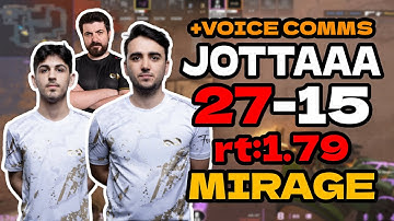 jottAAA (27-15) rt:1.79 w/Wicadia/fabre +VOICE COMMS l EU FACEIT RANKED (mirage) | #cs2 #pov