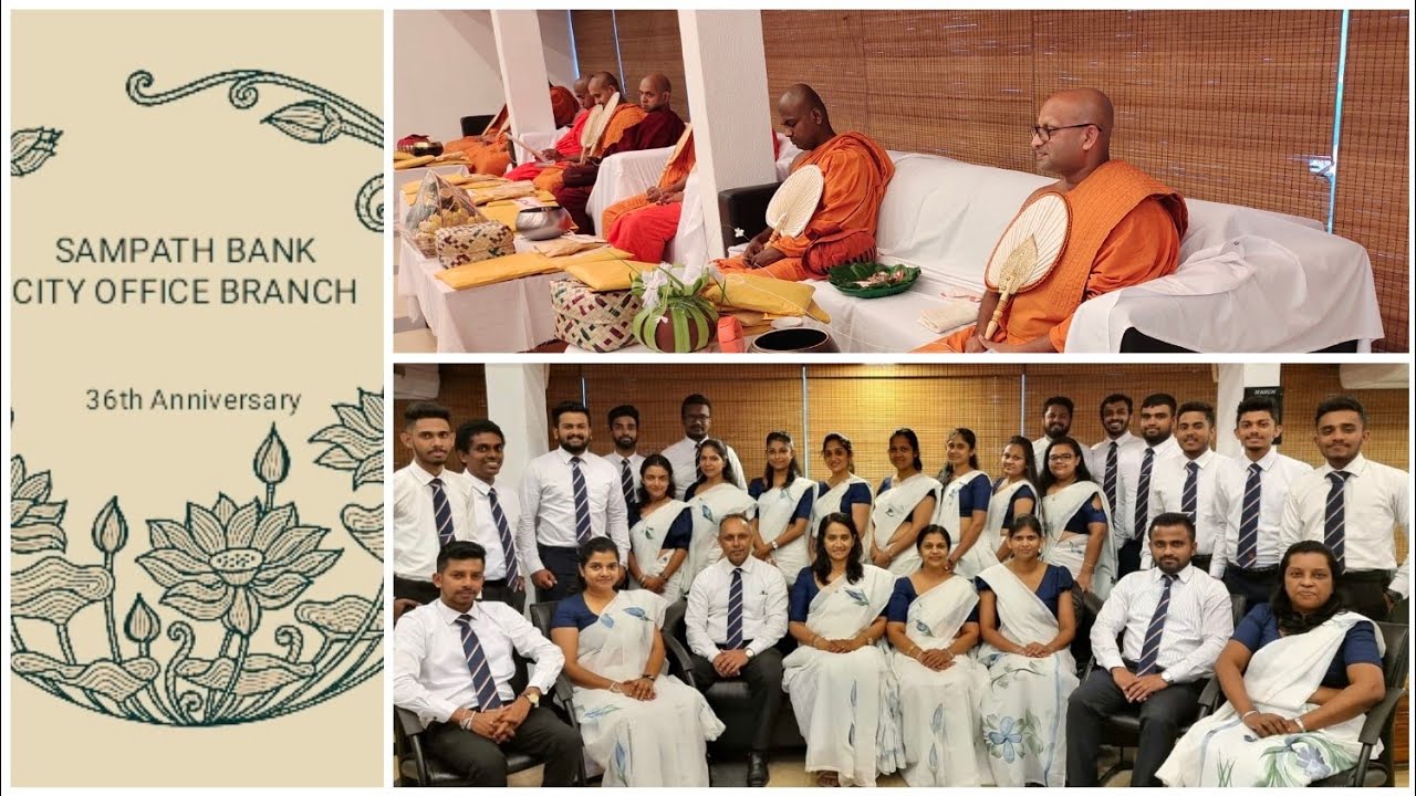 sampath-bank-city-office-branch-36th-anniversary-pirith-chanting