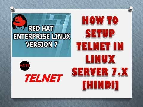 How to Configure TELNET Server in linux 7.2  (redhat, Centos)) 7.2 in Hindi