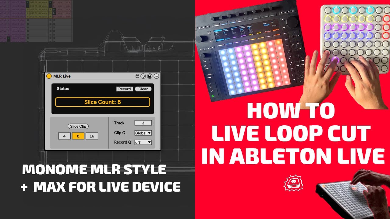 Live Loop Cutting (Monome Style) in Ableton Live | Side Brain - YouTube