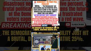 🚨 Democrats Hit a BRUTAL 25-Point Favorability Drop! 📉🇺🇸 #BreakingNews #USPolitics