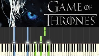 The Night King - Game of Thrones (Piano Tutorial + sheets)