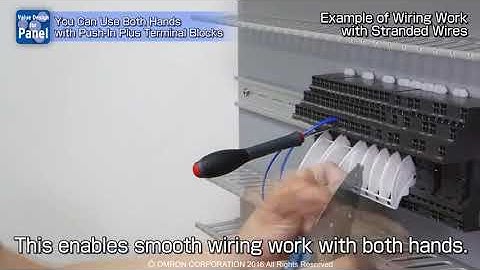 Omron Push-In-Plus wire using both hands | MSI TEC