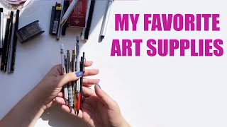 Мои арт материалы | Чем я рисую чаще всего? | My mostly used art supplies