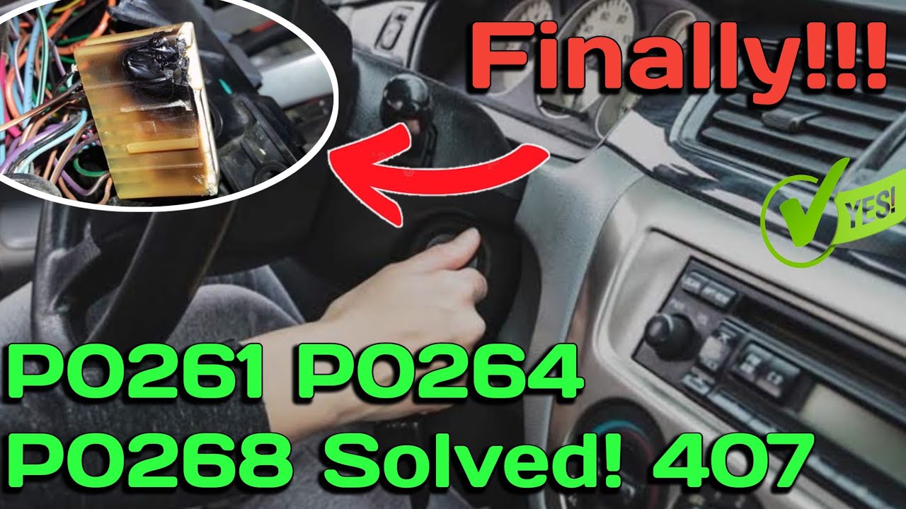 P0261 Peugeot | P0264 P0268 Solved! | 407 Anti-theft Faulty Solved