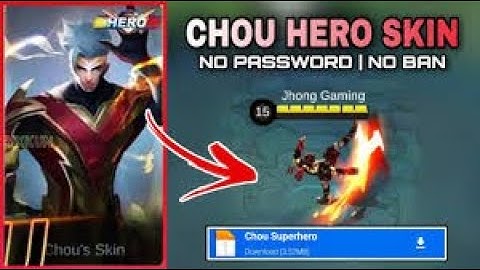 Chou Thunderfist Skin Script No Password | Chou Hero Skin Script | Mobile Legends Bang Bang