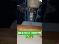 BEATIFUL SCREW Turning screws with a drill #shorts #screw
