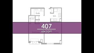 Apartment 407 (604 SqFt )