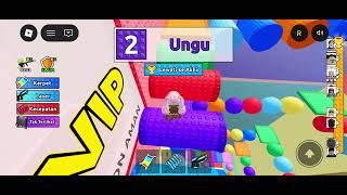kakak hasna berhasil melewati rintangan warna menara troll sampai puncak dan menang #roblox 
