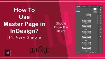 Master Page in InDesign | Adobe InDesign | Learn InDesign | In Tamil |