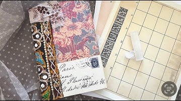 Make a Junk Journal Planner with me ~ @rubyandpearlxo DT project.