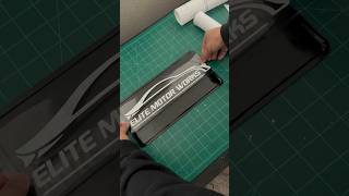 Custom License Plate Wrap #CustomPlates #Wrap #Vinyl #VinylWrap #VinylCutting #Shorts