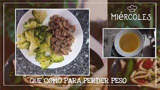 Que Como En Un Día Para Perder Peso Con Recetas Miercoles