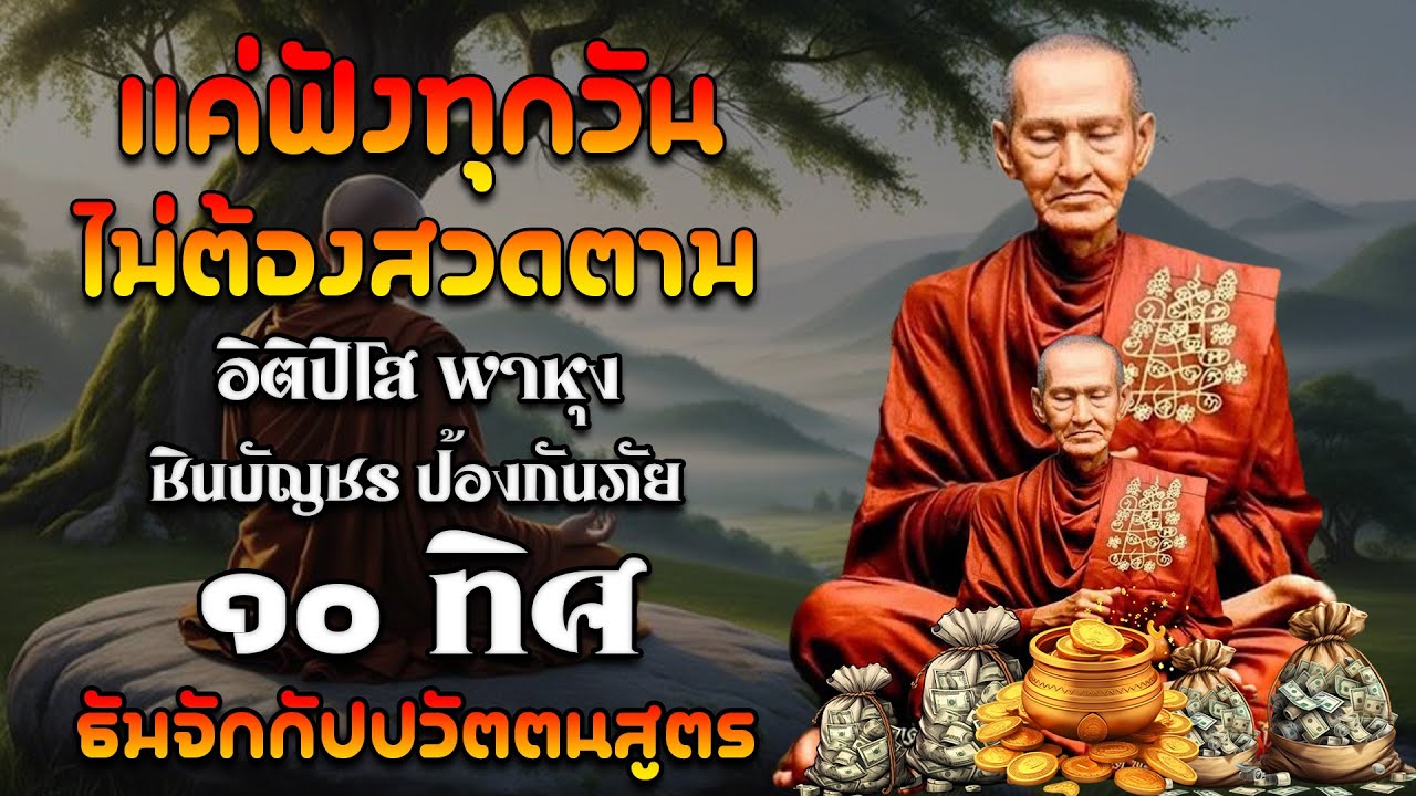 เปิดโชค เปิดทรัพย์ | อิติปิโส พาหุง ชินบัญชร ป้องกันภัย ๑๐ ทิศ มหาเมตตาใหญ่ ธัมจักกัปปวัตตนสูตร