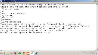 Full Failed to get path of 64-bit Program Files ... | HOW TO FIX Update