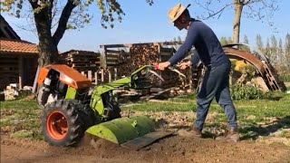 Agria 7714 Motocultor Tillage On Dual Air Motoculteur.