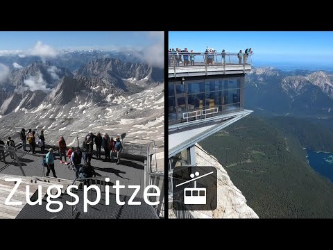 Zugspitze mountain (Germany, Austria), by cable car from Ehrwald 4K