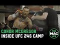 Conor McGregor works striking ahead of Donald Cerrone fight with Irish DJ on the decks