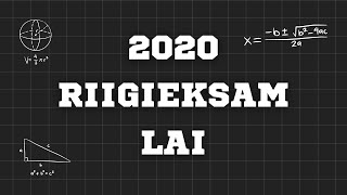 Matemaatika Riigieksam 2020 - Lai