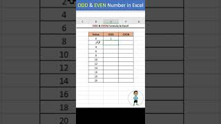 Odd and Even Number in Excel #excel #exceltips #exceltutorial #msexcel #microsoftexcel #developer Resimi