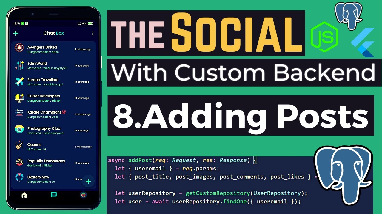 8.Adding Posts | Flutter Social Media App With Custom Backend | Flutter ...
