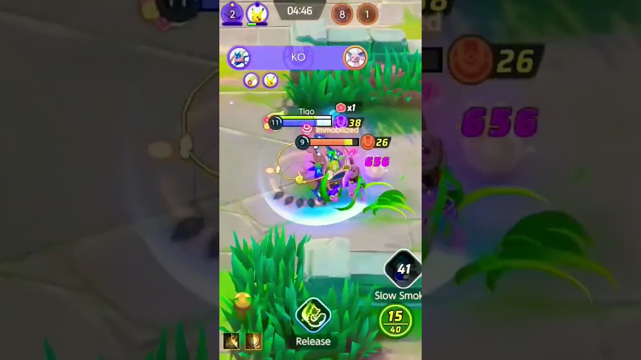 A sweet kiss from Comfey to Greninja 🥰🥰🥰 