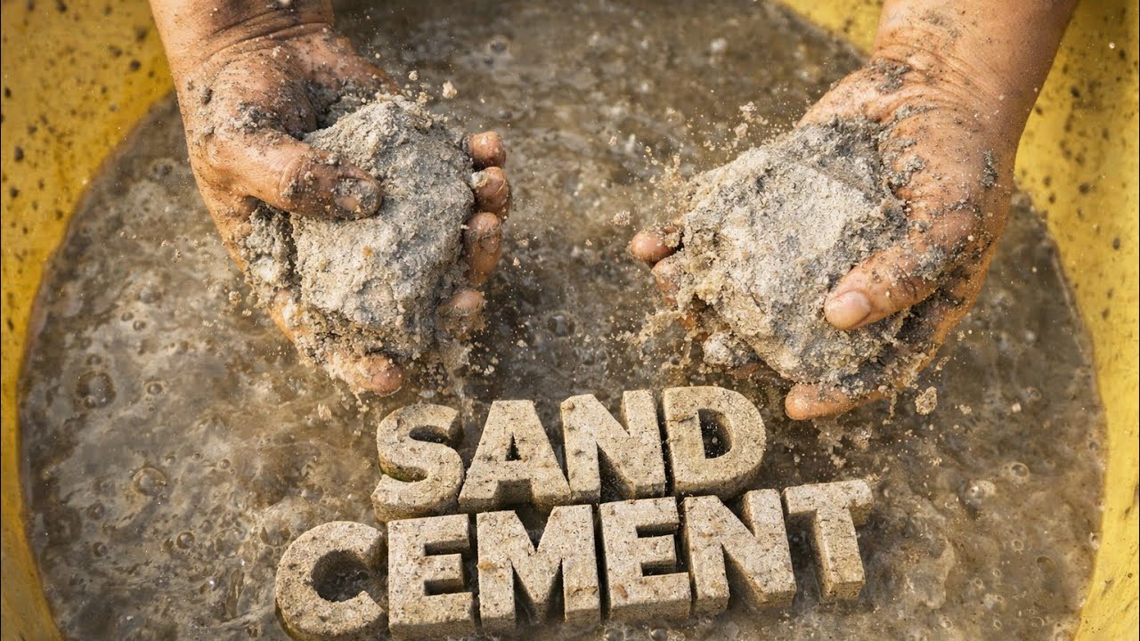 EXTREME Sand Cement Crumbling in Water 😴 | Deep Wet Crush ASMR