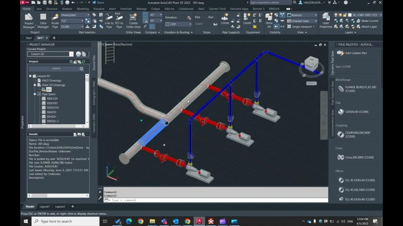 02- Open Existing Project in AutoCAD Plant 3D - YouTube