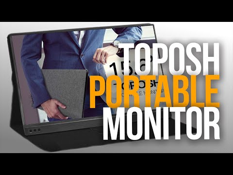 TOPOSH PORTABLE MONITOR REVIEW - Portable Live Stream Setup