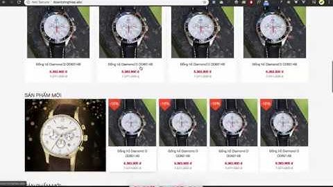 [Seri] - Website đồng hồ - Giao diện trang danh sách sản phẩm