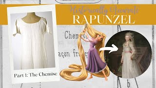 Historically Accurate Rapunzel Series │ Part 1: Chemise │chill sew along vlog