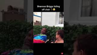 SHANNON BRIGGS FALLS OFF CHAIR 😂