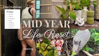 MID YEAR RESET  📆🫧 75 day challenge, cleaning, and goal setting